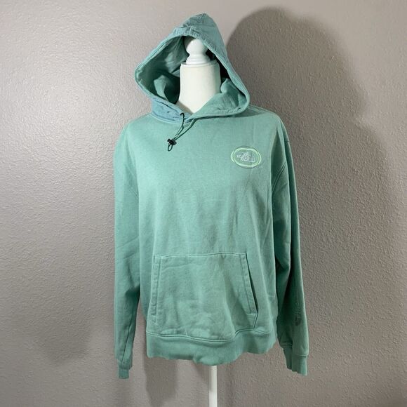 North Face Women's Mint Green ‎ Hoodie Sweatshirt Wind Resistant Hood Medium - Picture 1 of 13